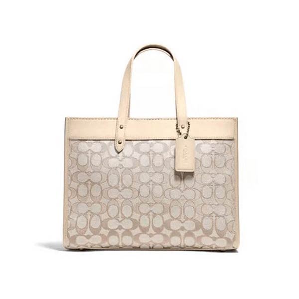 COACH Field Tote 30 經典緹花托特包